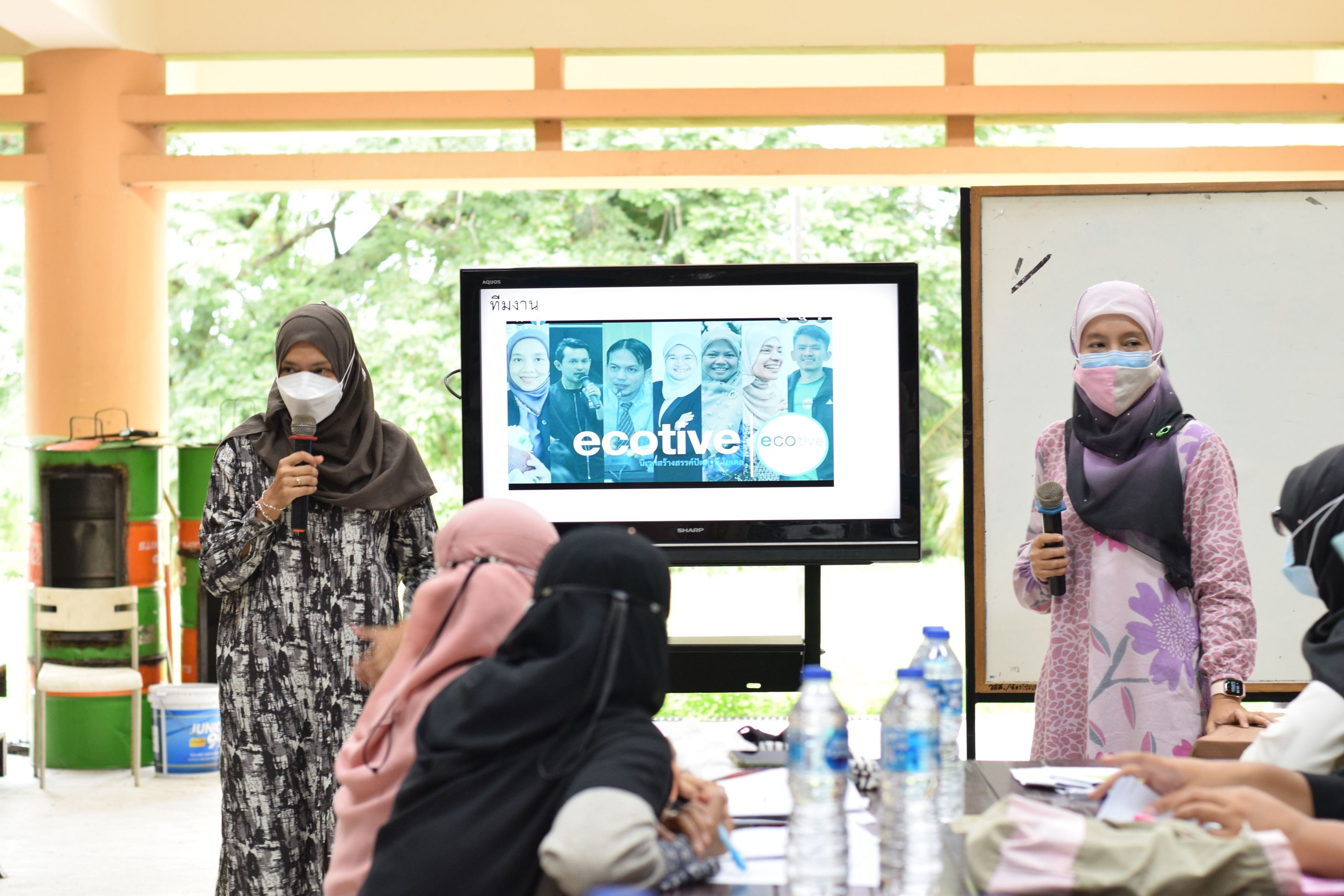 คณะทำงาน ECOTIVE ประชุมแกนนำวิเคราะห์ ชุมชนจือโร๊ะ หมู่ 6 ต.บานา ด้วยเครื่องมือ REAP